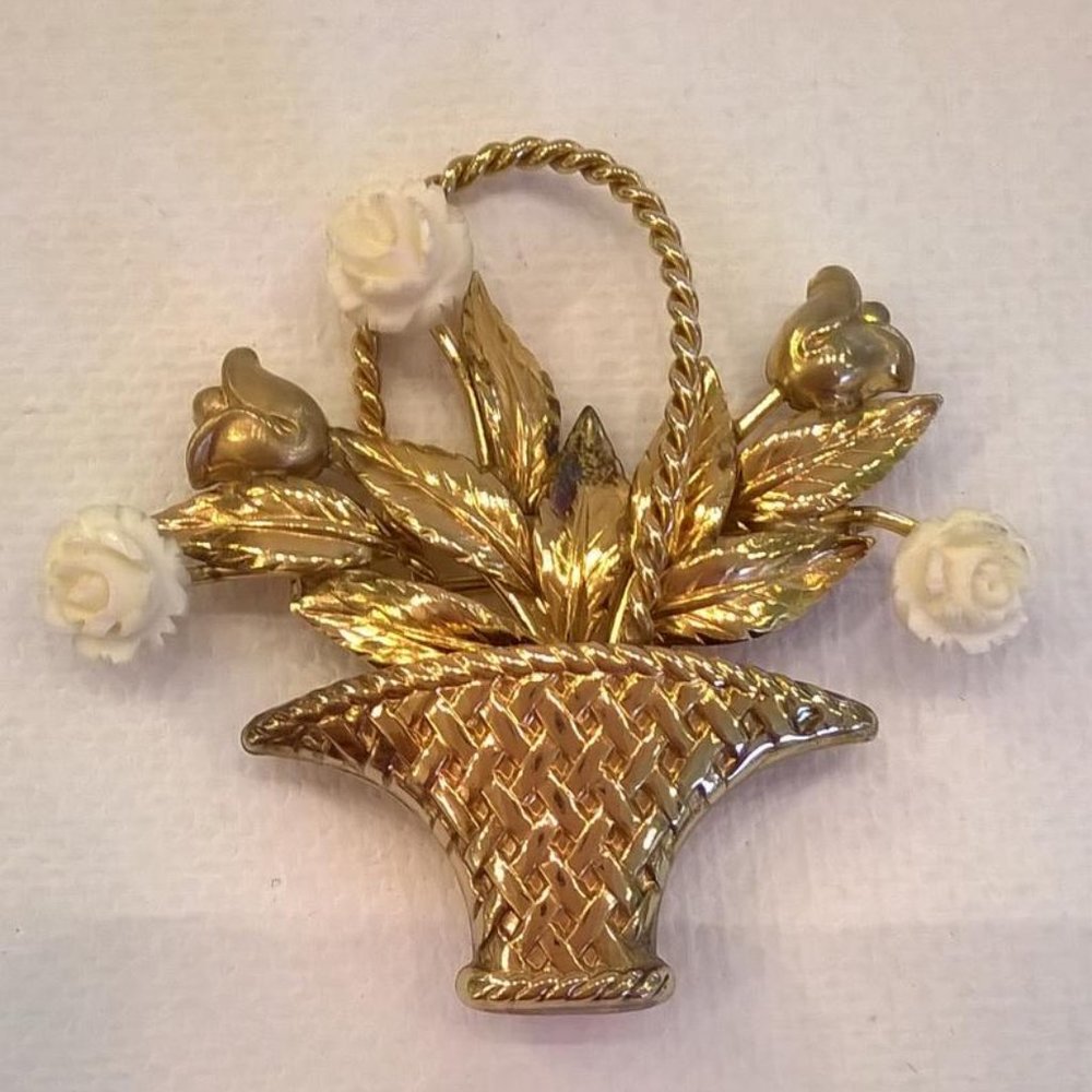 Vintage 50s Carl Art Gold Filled Brooch